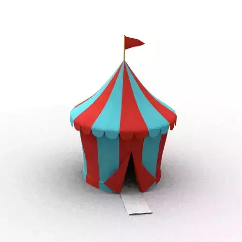 circus tent 3D model