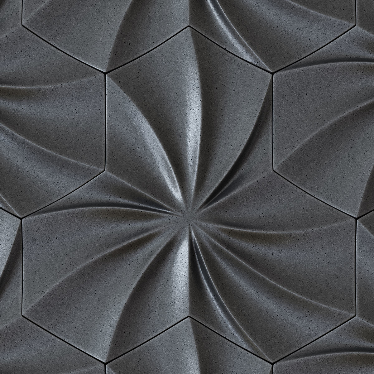 Wall tile concrete 3D model_2