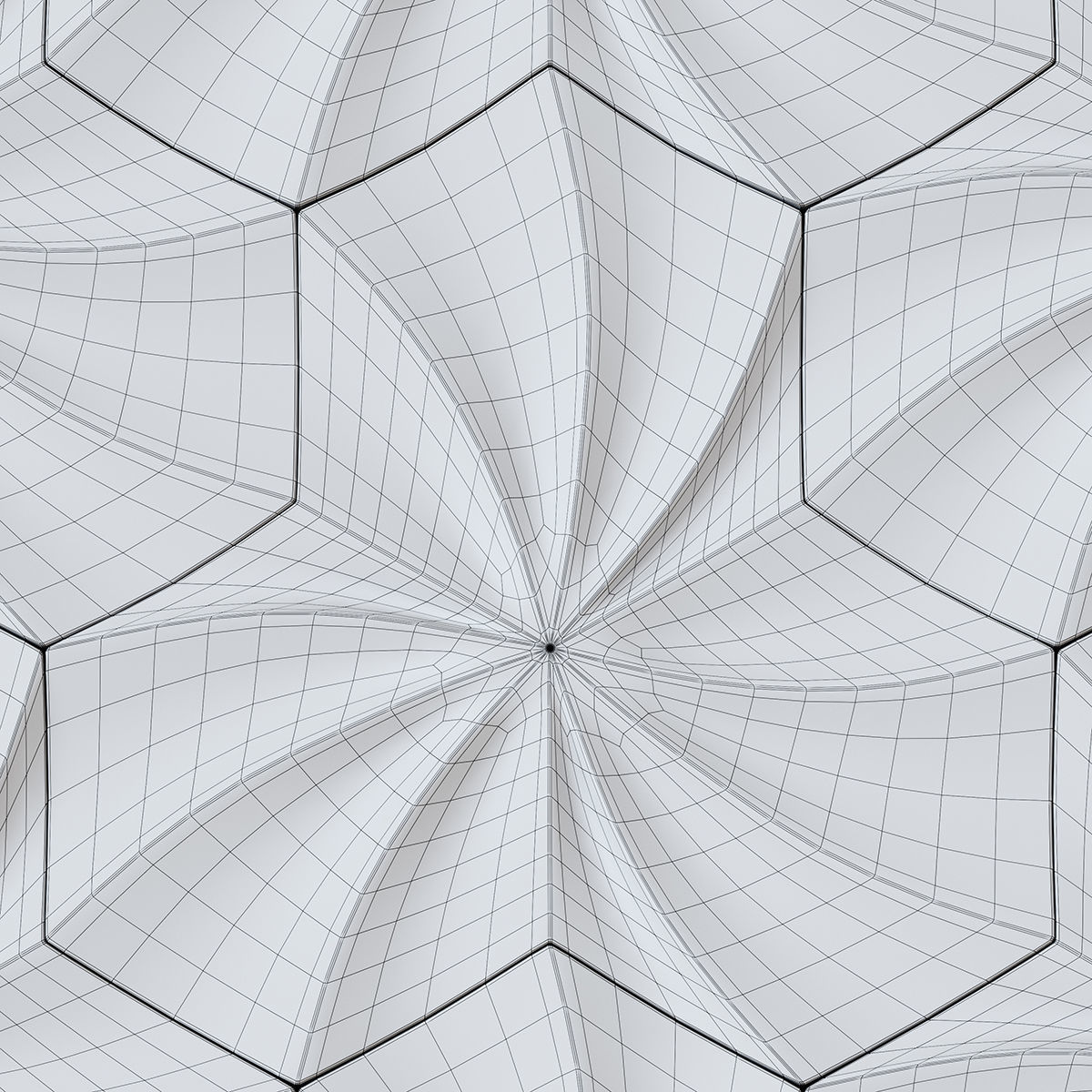 Wall tile concrete 3D model_5