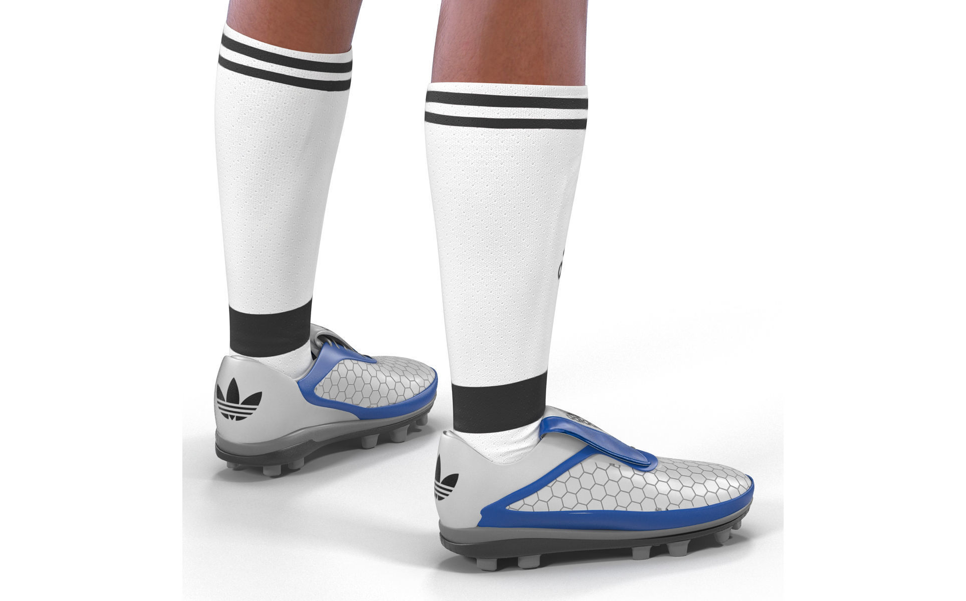 Soccer Player Real Madrid Rigged 2 3D model_24