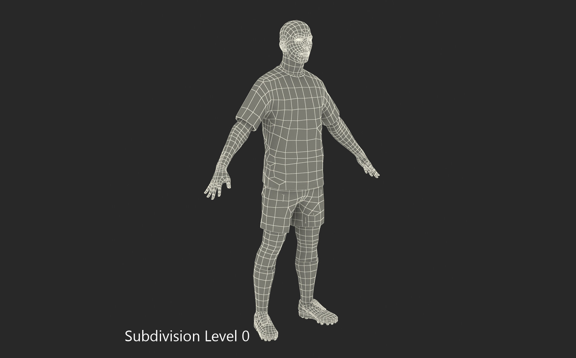 Soccer Player Real Madrid Rigged 2 3D model_25