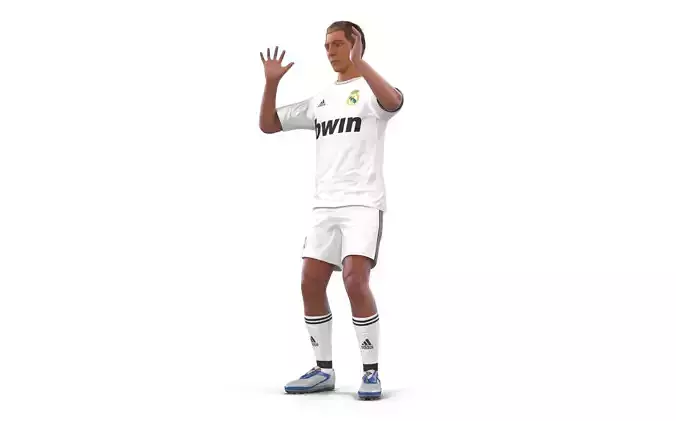 Soccer Player Real Madrid Rigged 2 3D model