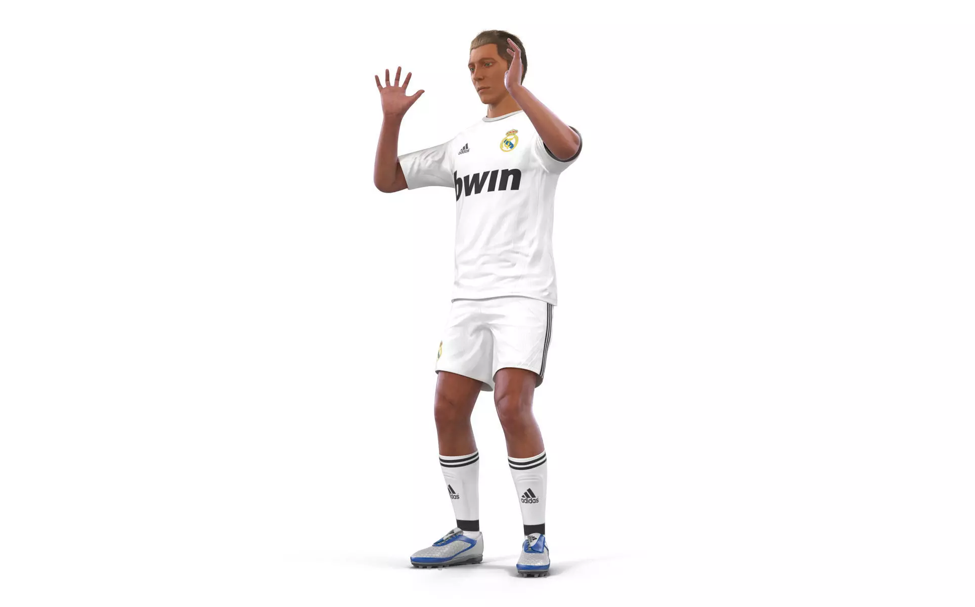 Soccer Player Real Madrid Rigged 2 3D model_0