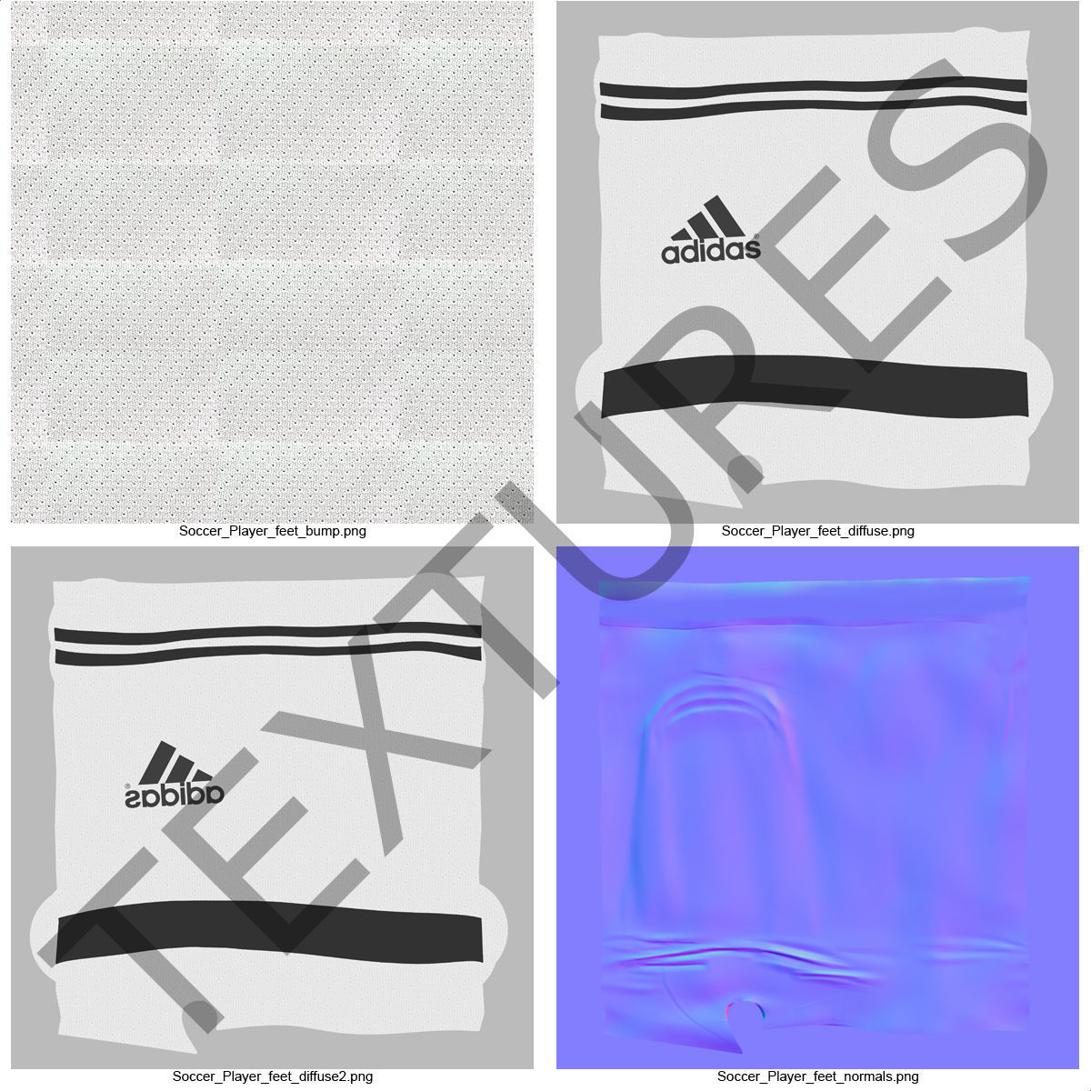 Soccer Player Real Madrid Rigged 2 3D model_28