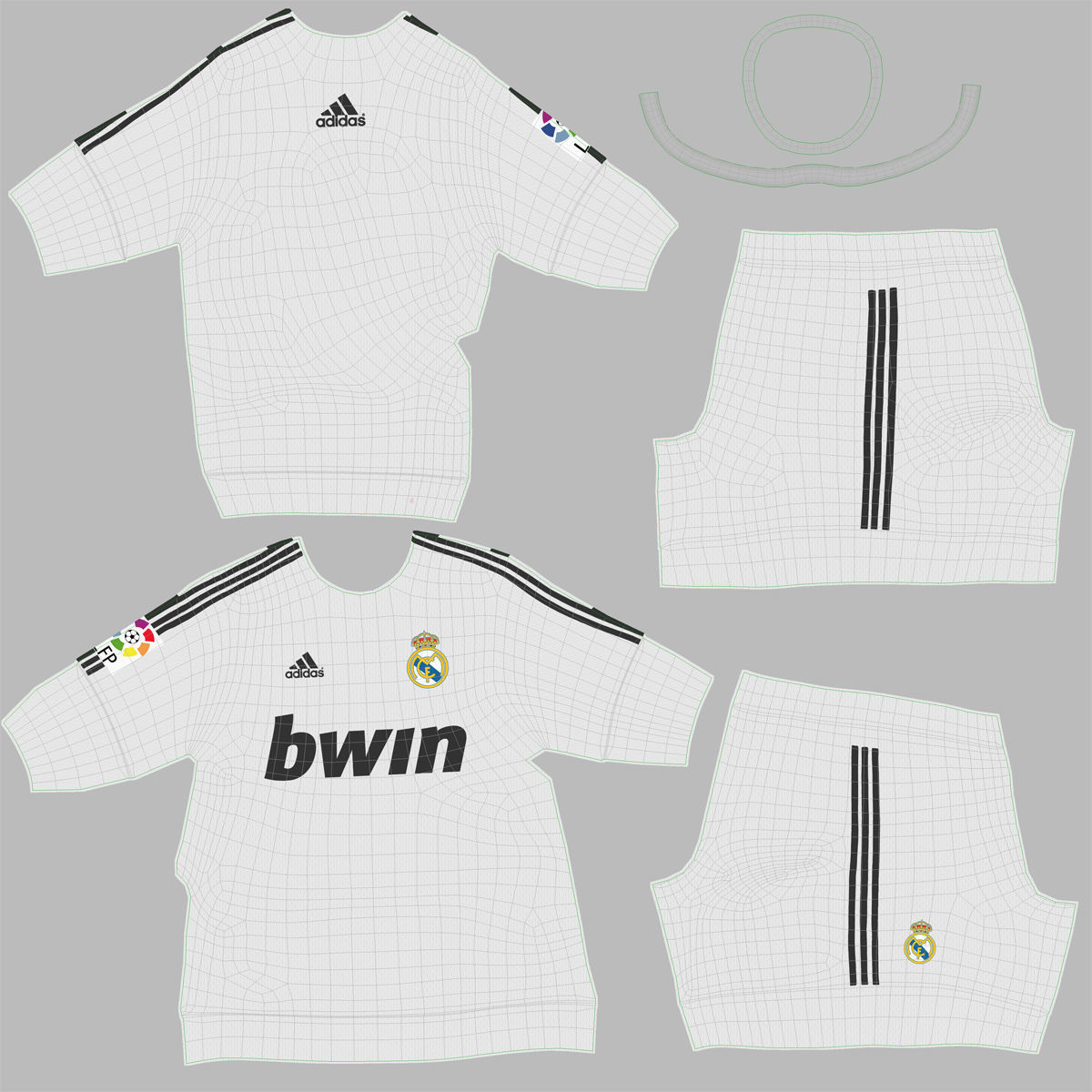 Soccer Player Real Madrid Rigged 2 3D model_27