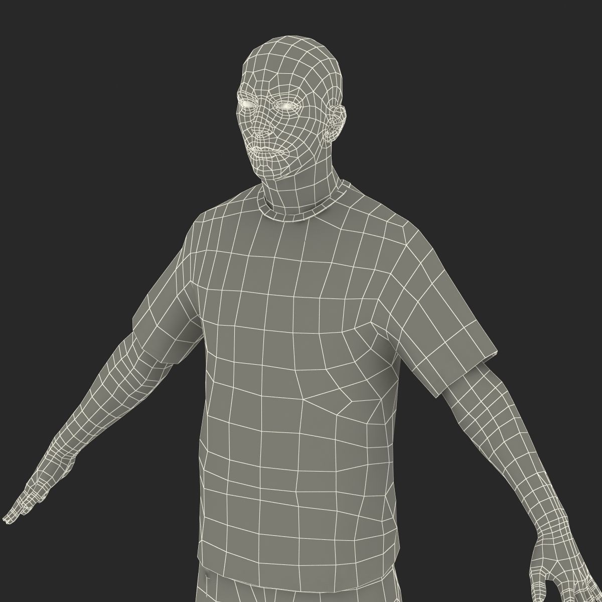 Soccer Player Real Madrid Rigged 2 3D model_32