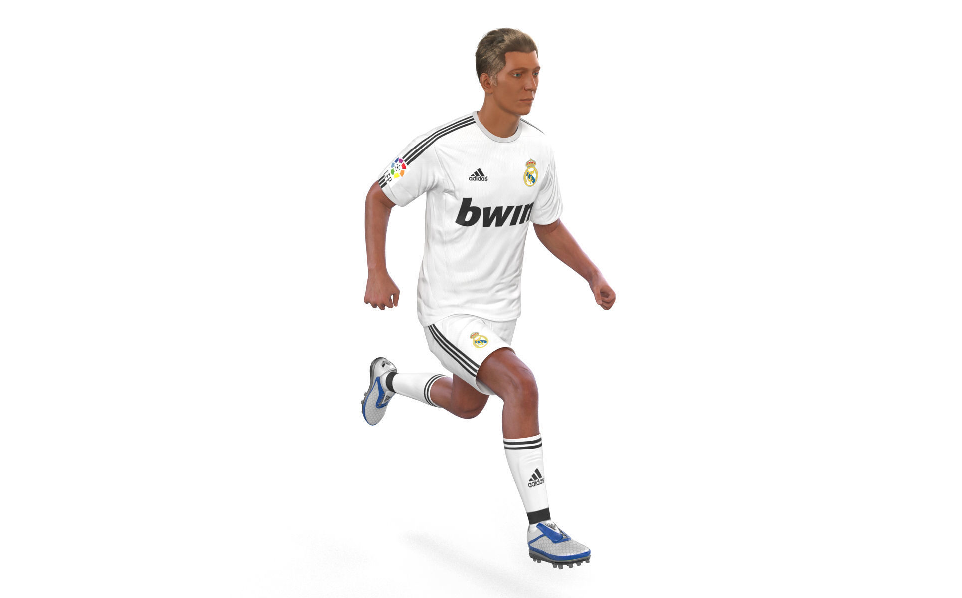 Soccer Player Real Madrid Rigged 2 3D model_5
