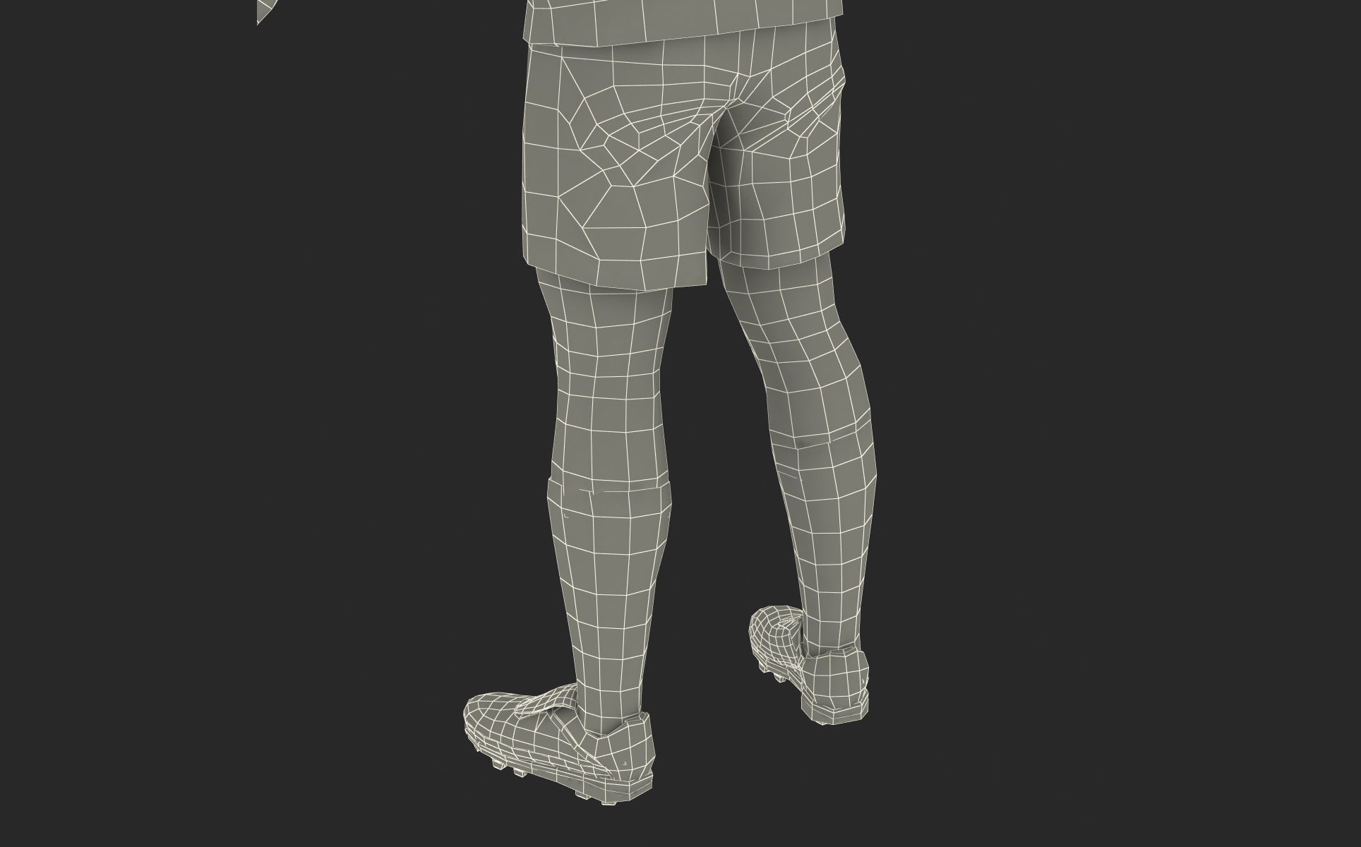 Soccer Player Real Madrid Rigged 2 3D model_36