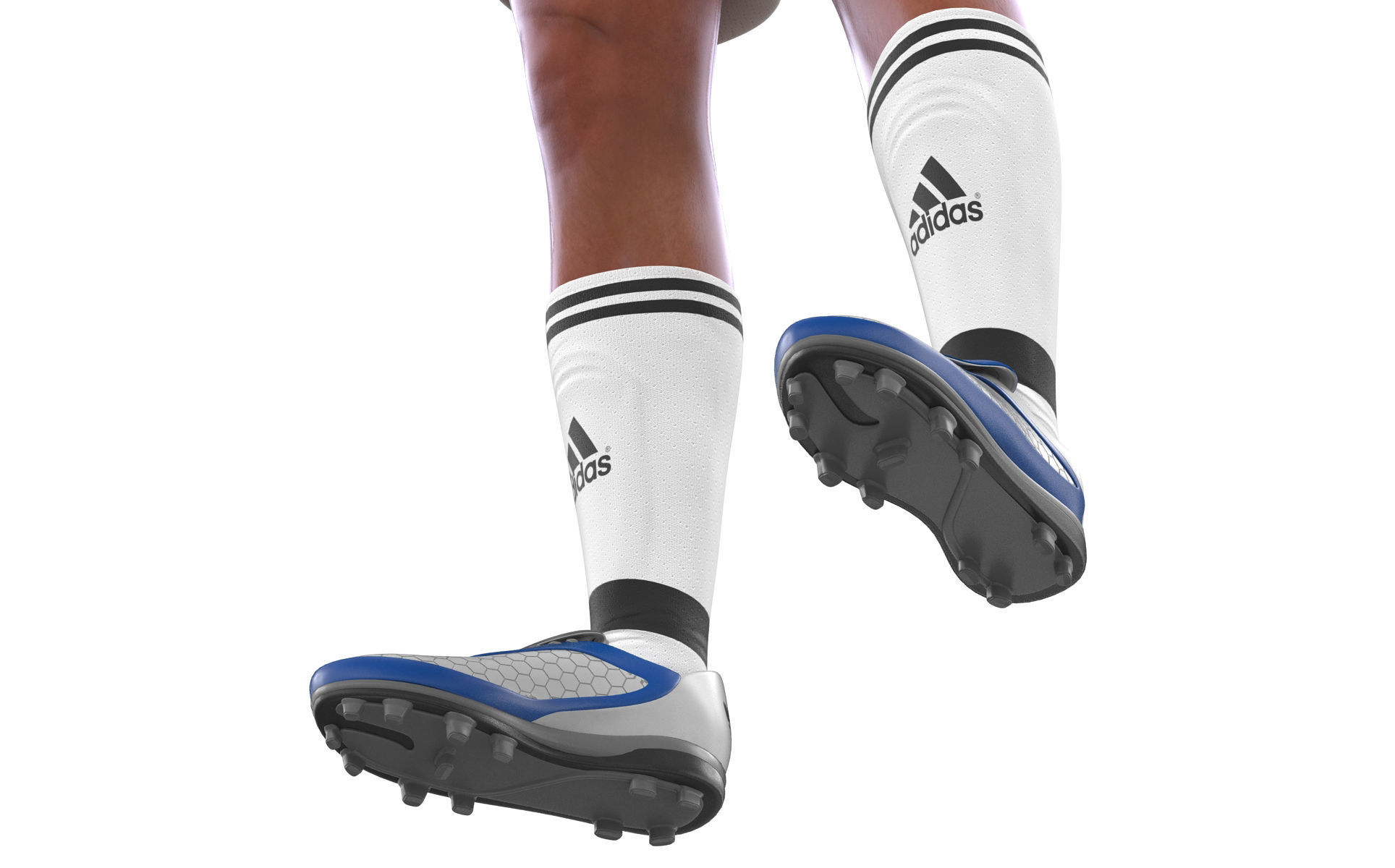 Soccer Player Real Madrid Rigged 2 3D model_23
