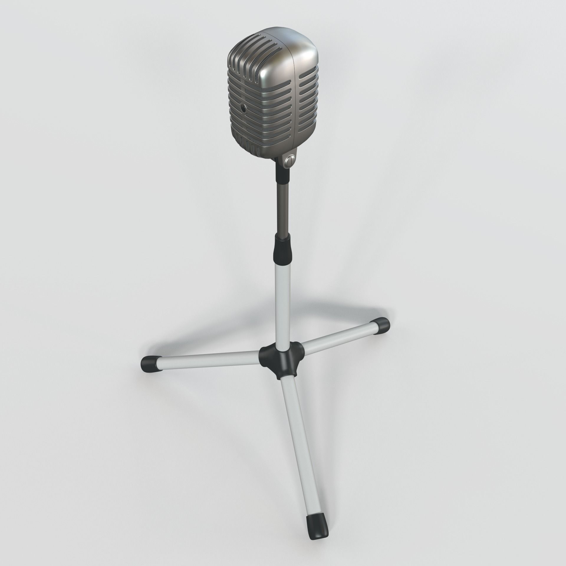 Vintage Microphone 3D model_4