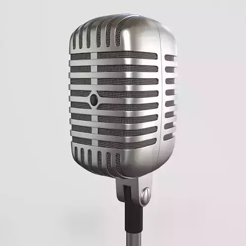 Vintage Microphone 3D model
