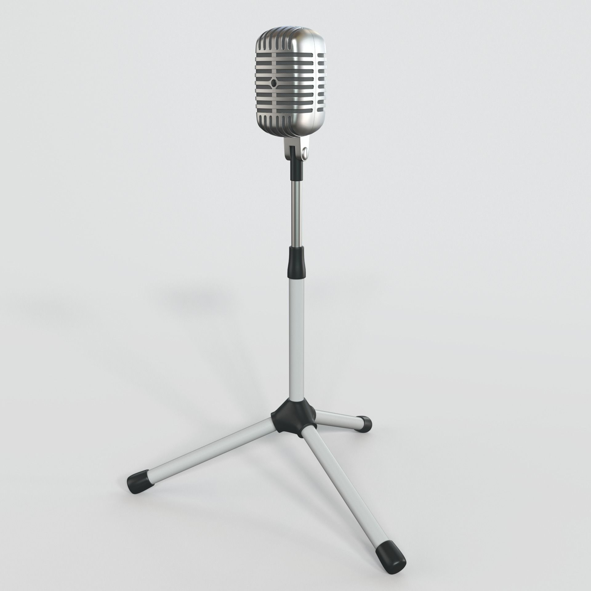 Vintage Microphone 3D model_2