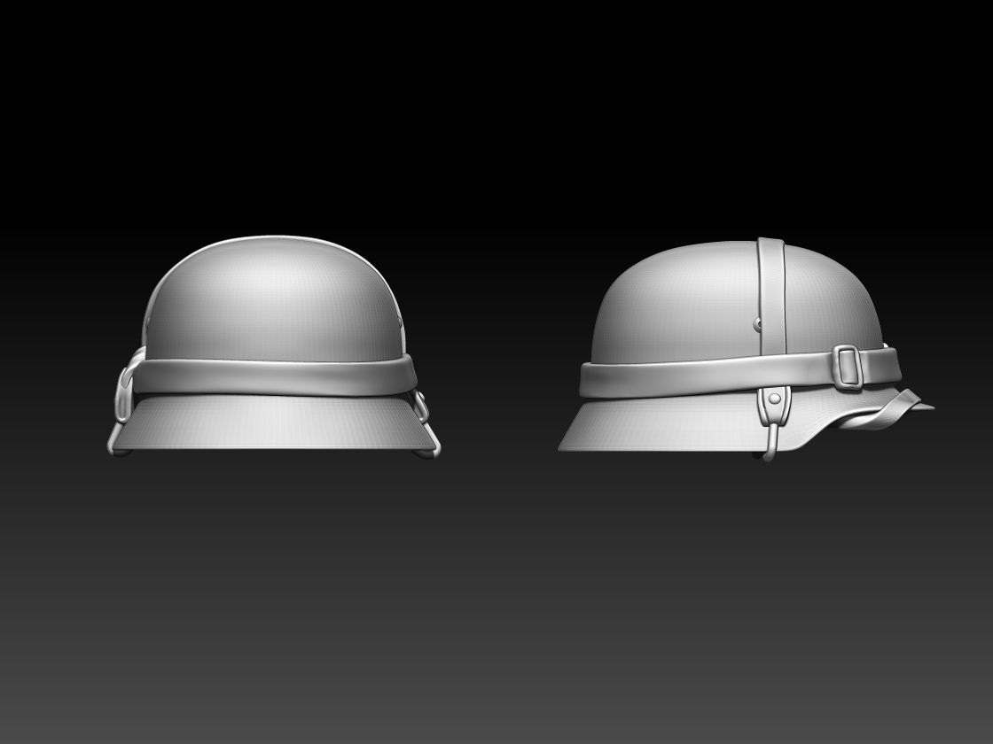 helmet wwii 3D print model_56