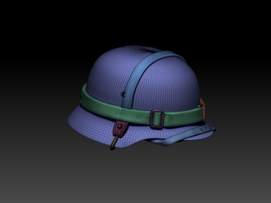 helmet wwii 3D print model_81