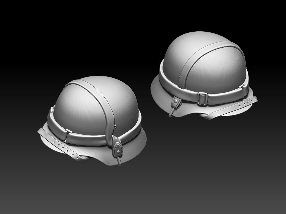 helmet wwii 3D print model_37