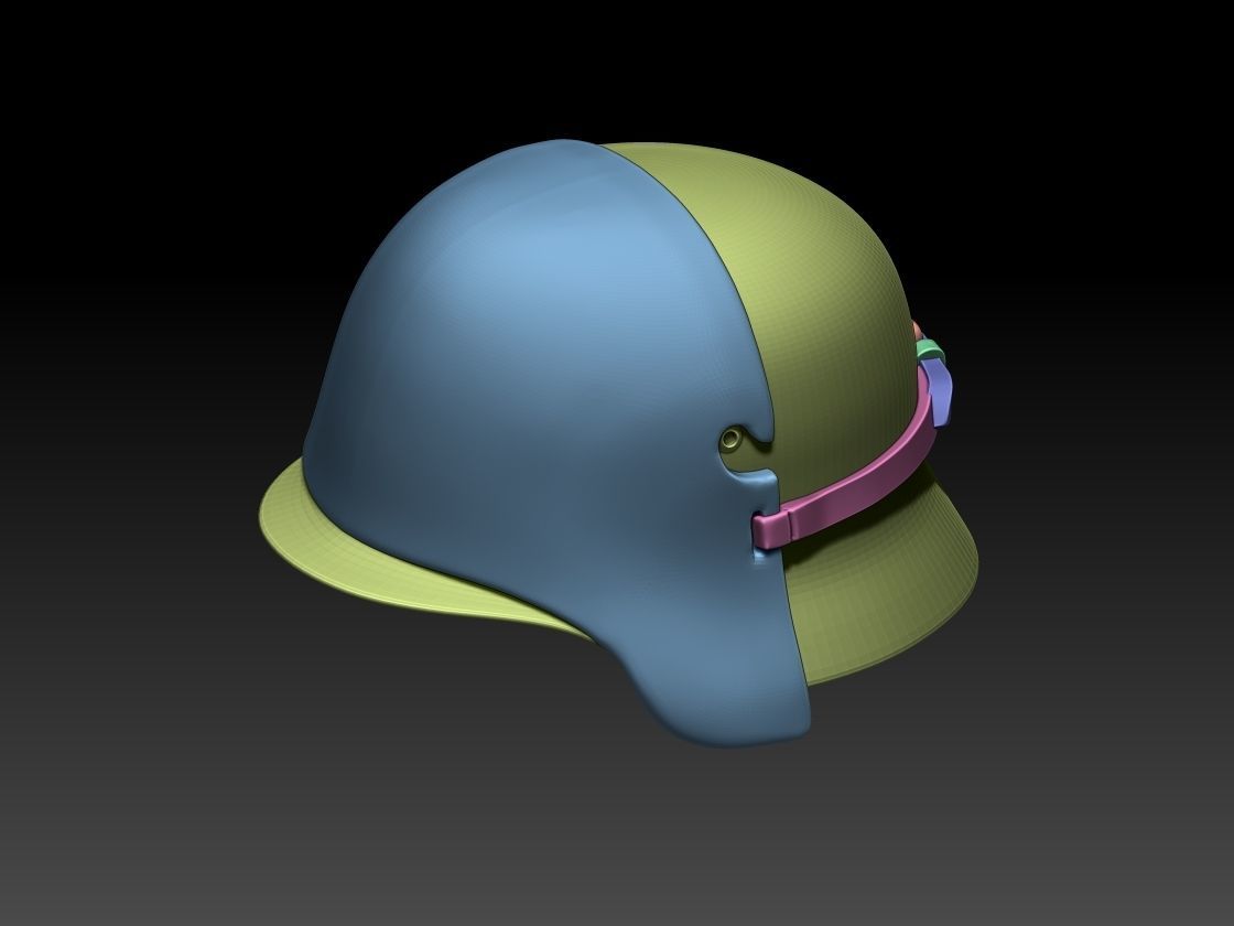 helmet wwii 3D print model_32