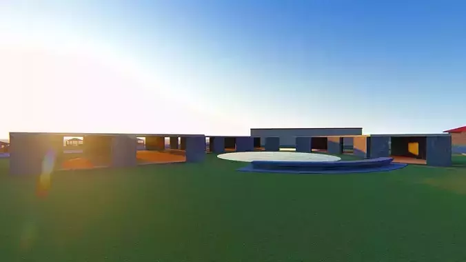 Pargola modern house in minecraft