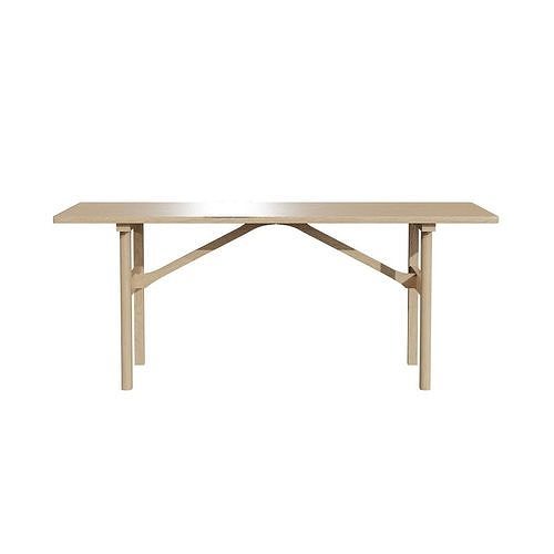 Mogensen Table 6284-oak oil treated Low-poly 3D model