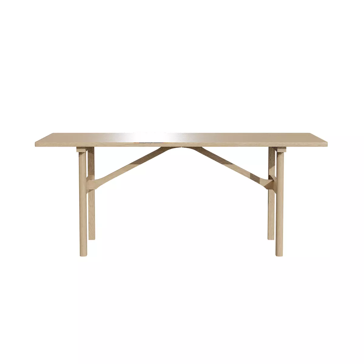 Mogensen Table 6284-oak oil treated Low-poly 3D model_0