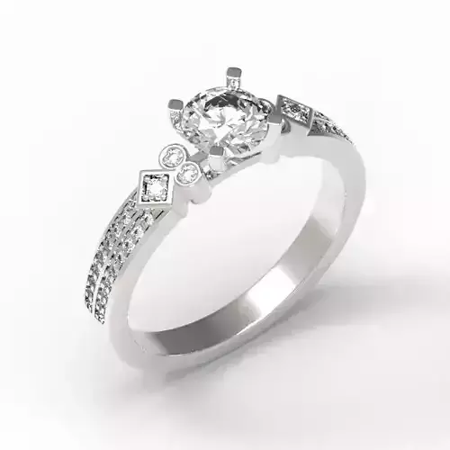 3DM Format Vintage ring for women solid gold wedding ring