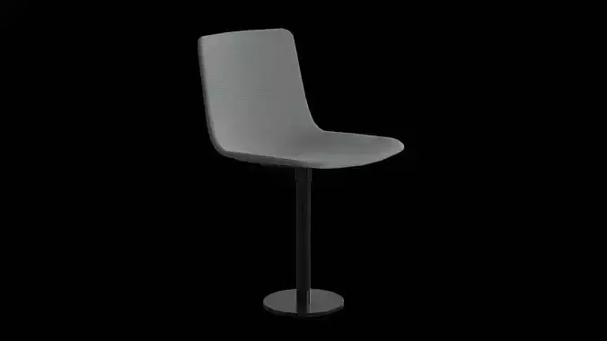PATO COLUMN Chair-Fabric soft Low-poly 3D model