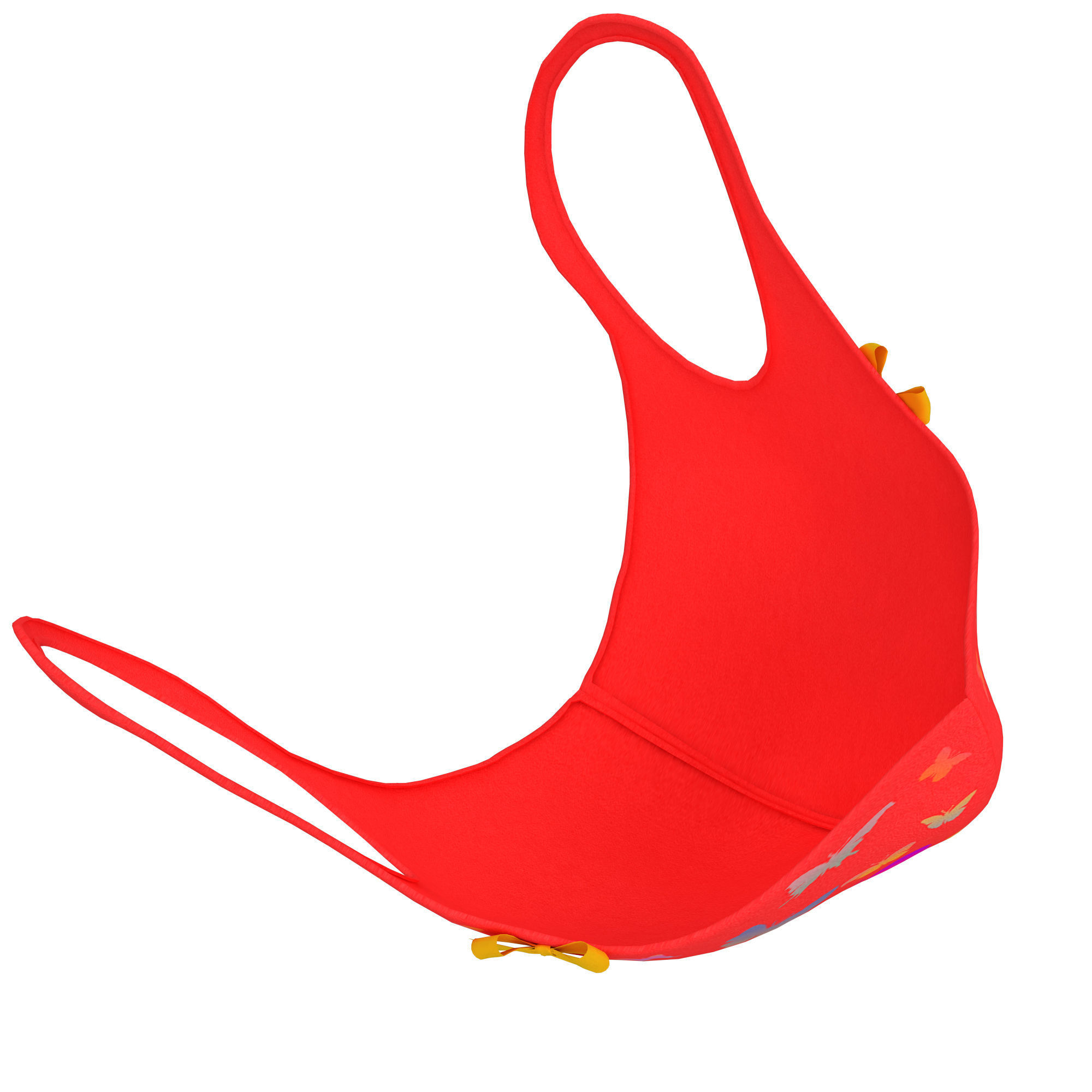 Medical mask for kids Low-poly 3D model_7