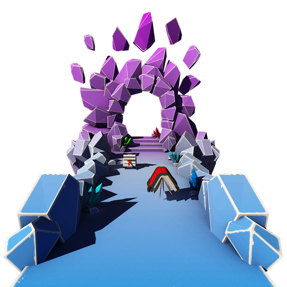 Fantasy Magic Level 3d model pack Low-poly 3D model_1