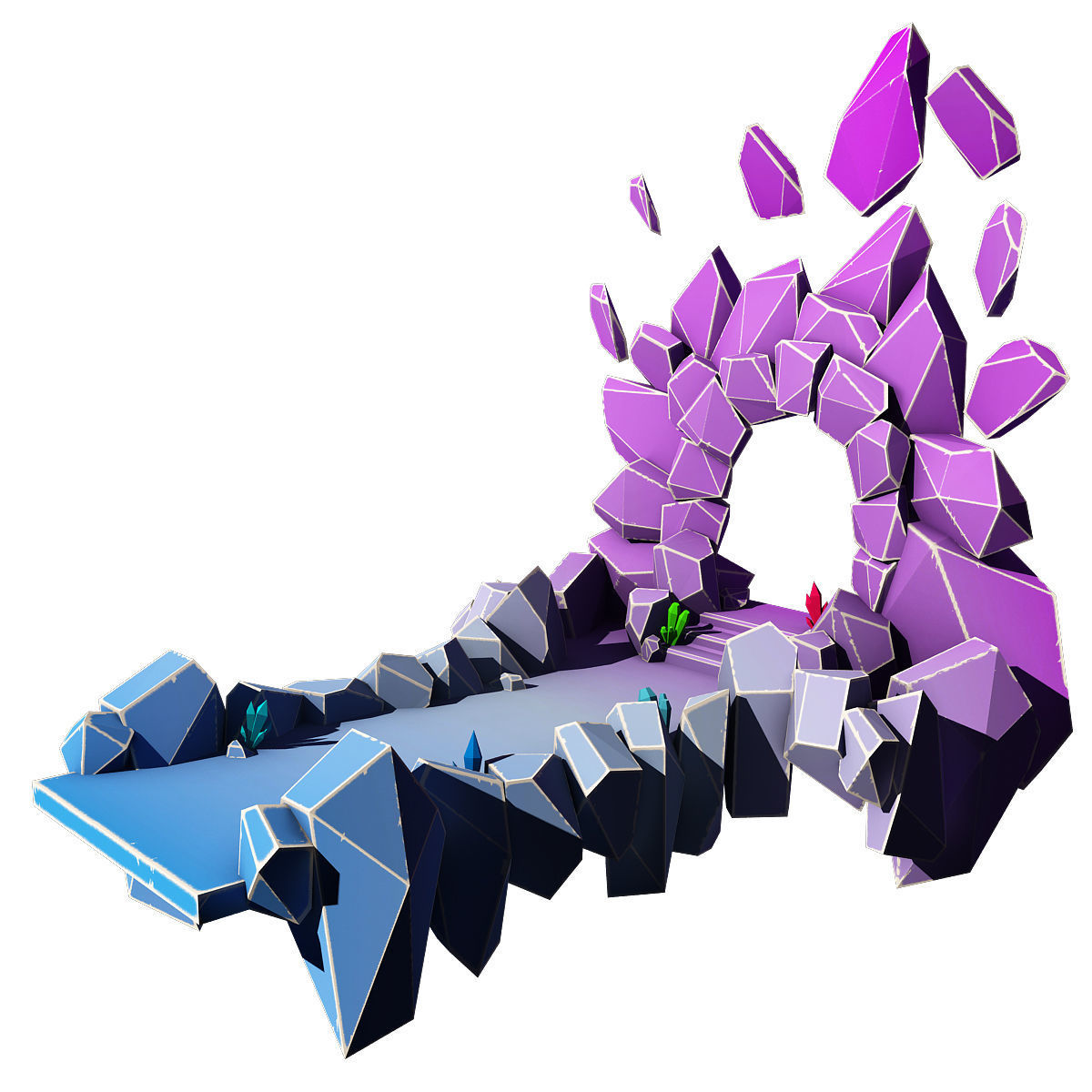 Fantasy Magic Level 3d model pack Low-poly 3D model_2
