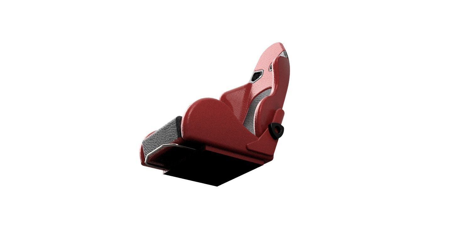 1to10 RC Race Seat 3D print model_3
