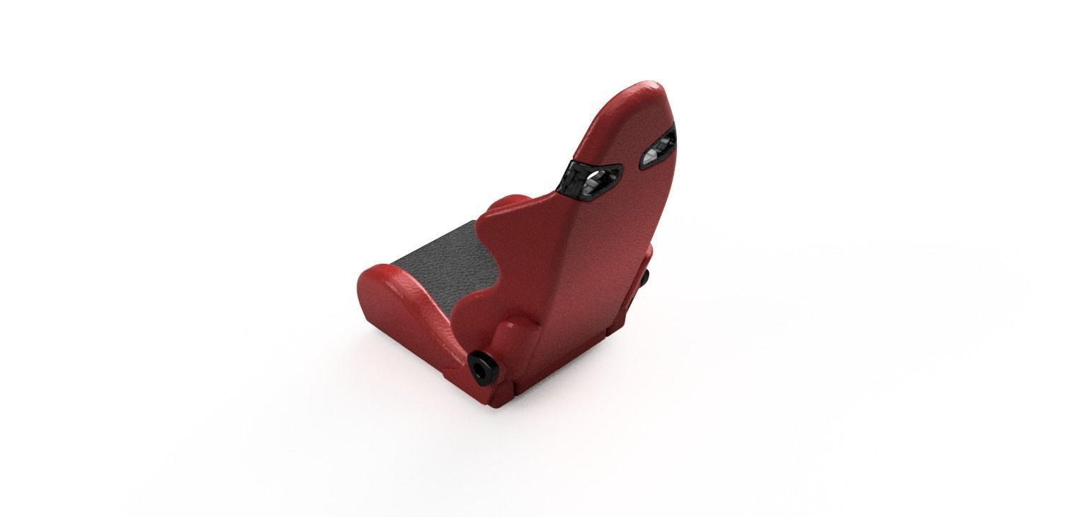 1to10 RC Race Seat 3D print model_2