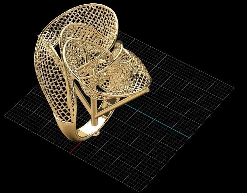 filigree ring 3D model_1