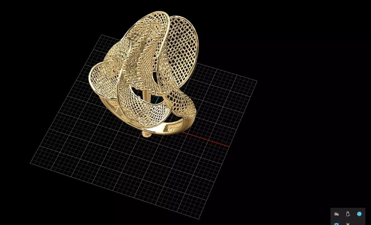 filigree ring 3D model_0
