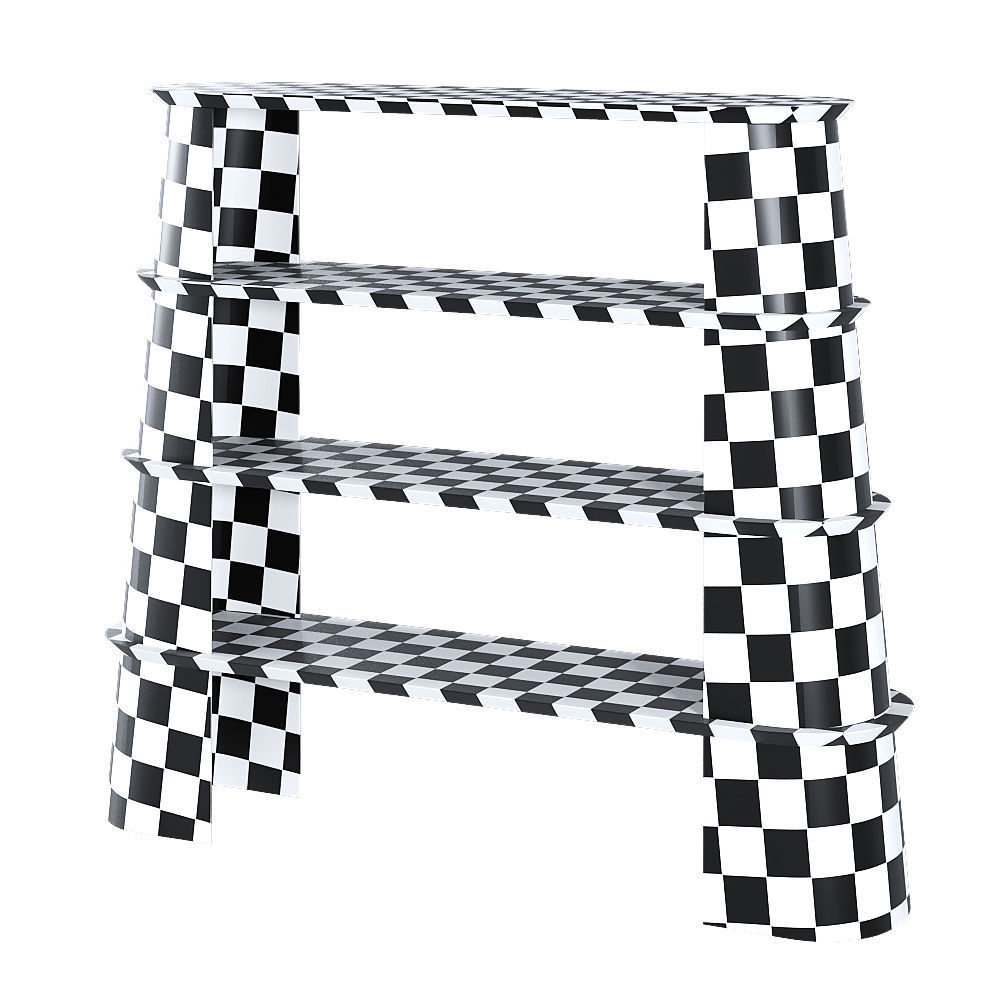 Forma Cemento FUSTO BOOKSHELF 3D model_2