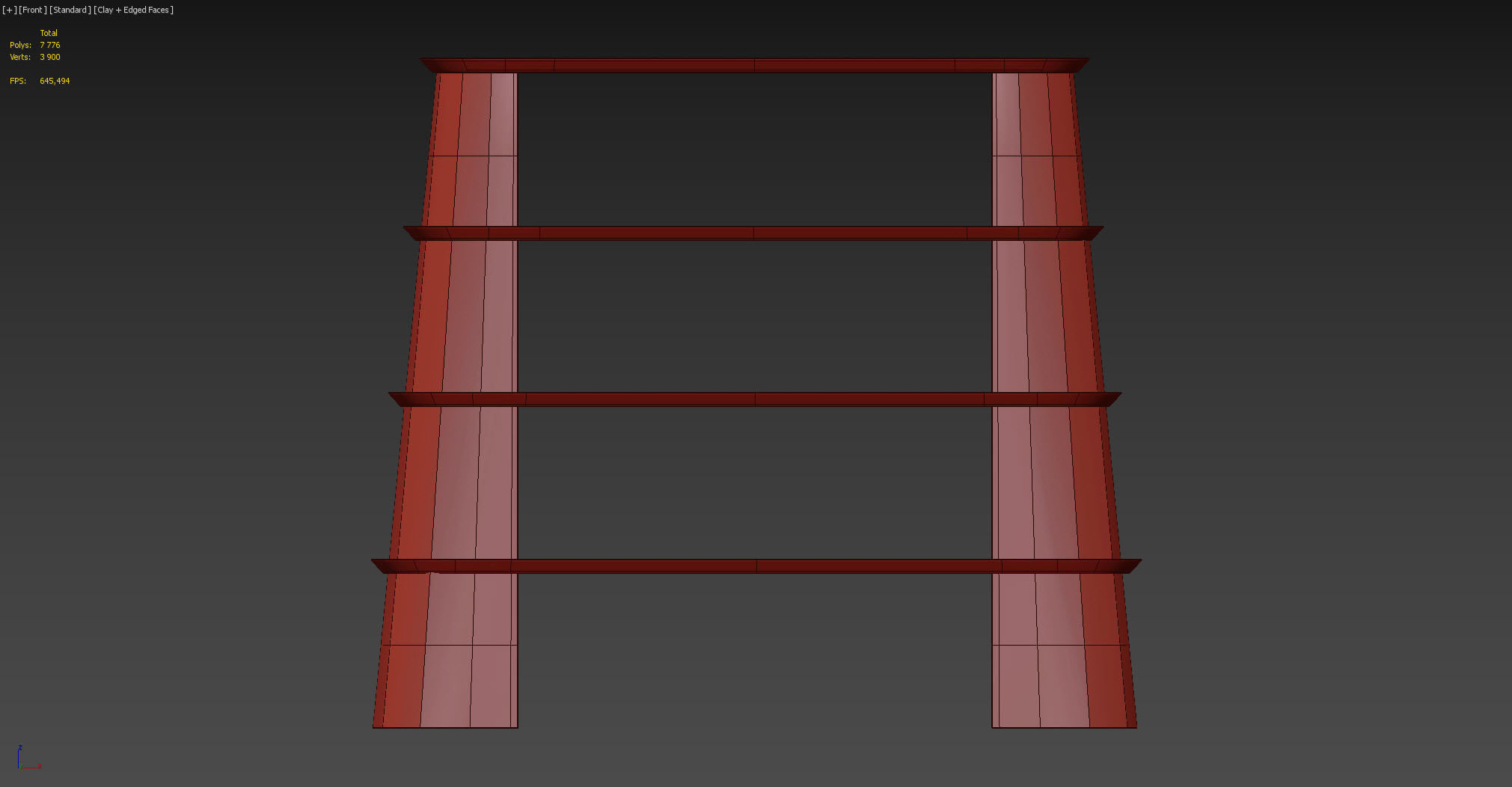 Forma Cemento FUSTO BOOKSHELF 3D model_5