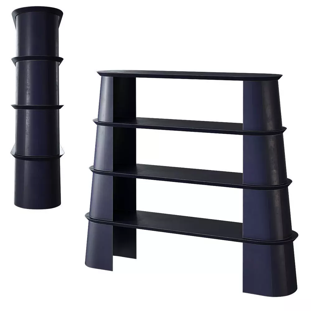 Forma Cemento FUSTO BOOKSHELF 3D model_0