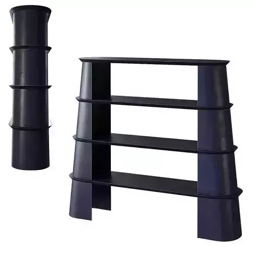 Forma  Cemento FUSTO BOOKSHELF 3D model