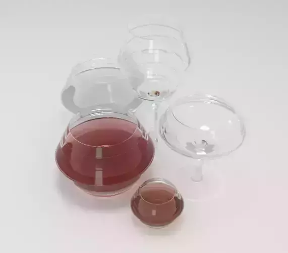 Stepped drinking glasses
