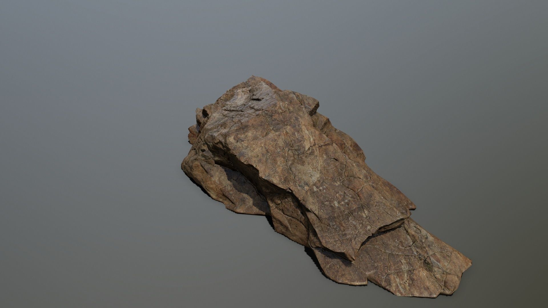 desert rock set 3 Low-poly 3D model_14