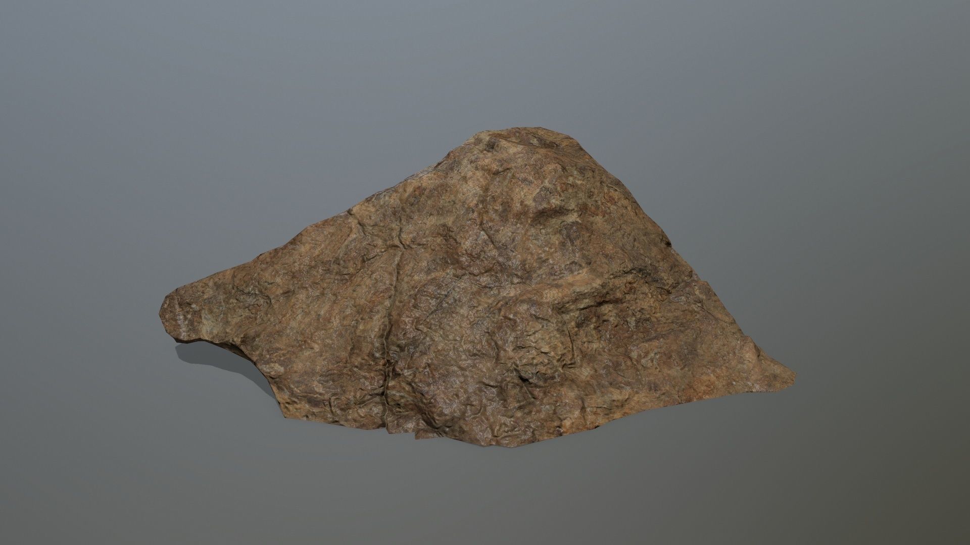 desert rock set 3 Low-poly 3D model_4