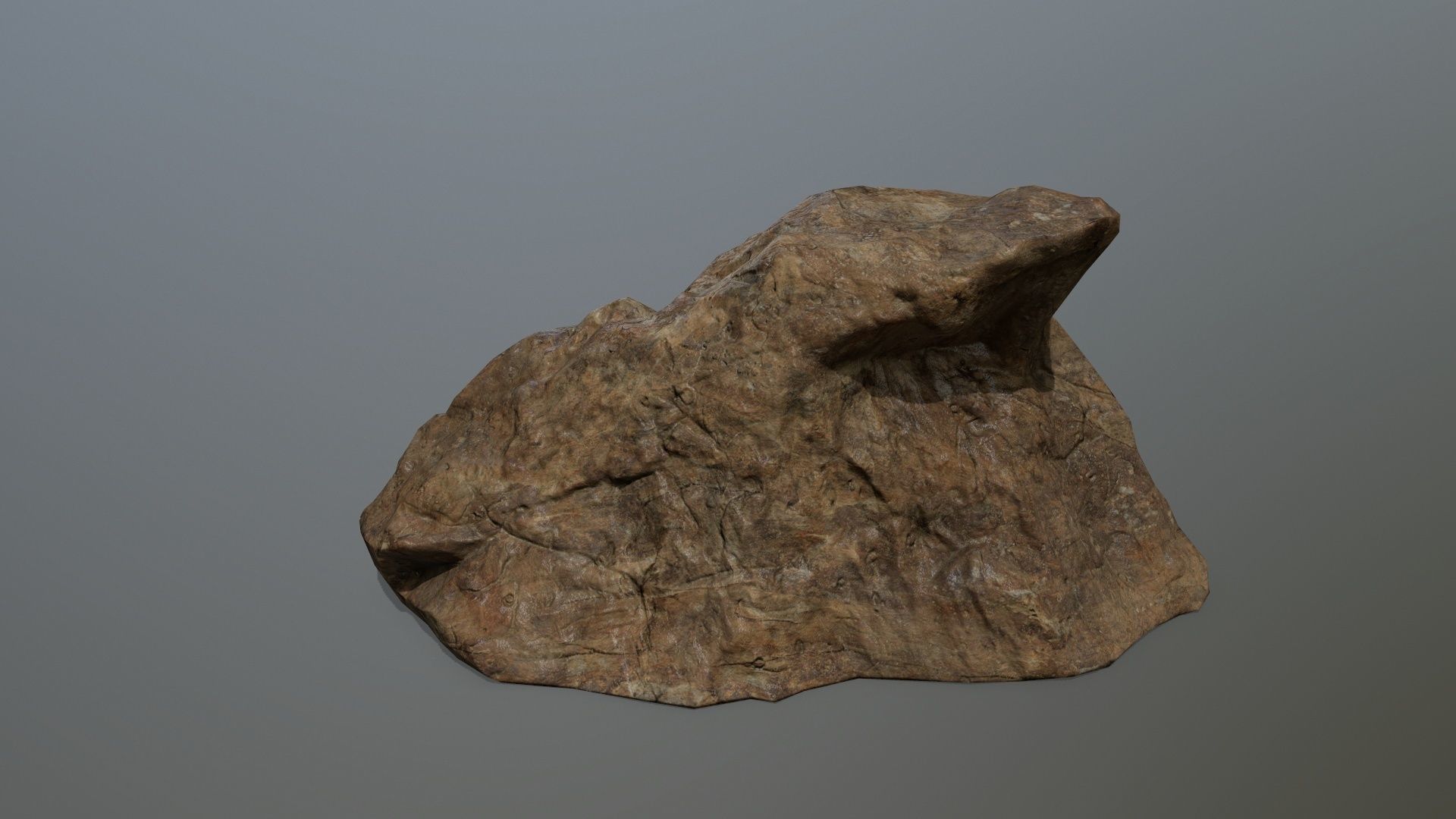 desert rock set 3 Low-poly 3D model_7