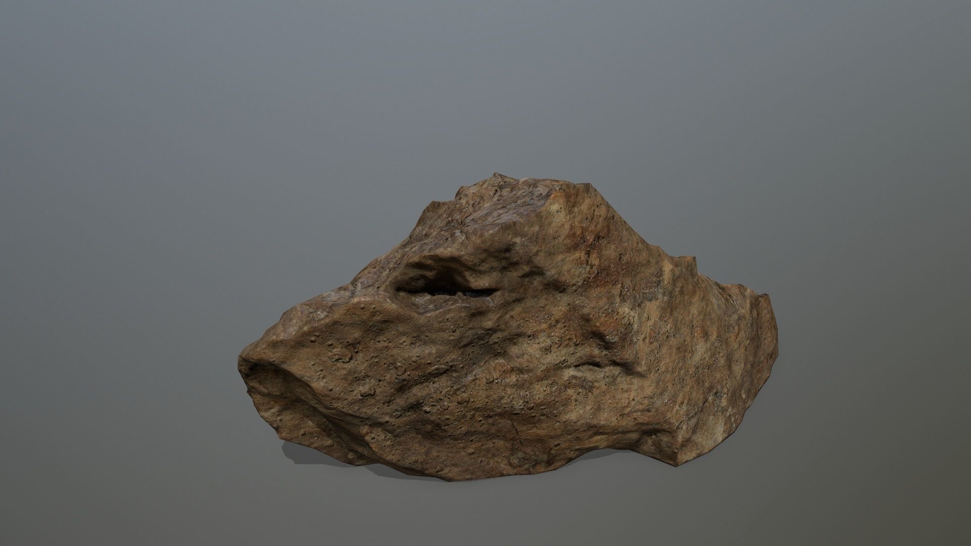 desert rock set 3 Low-poly 3D model_3