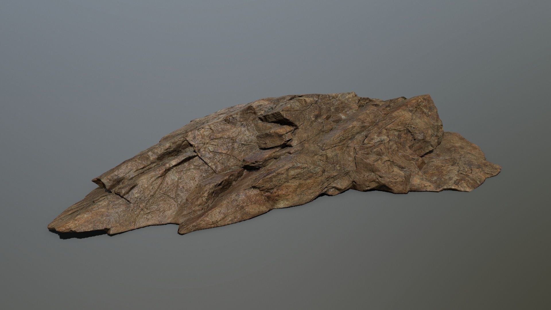 desert rock set 3 Low-poly 3D model_11