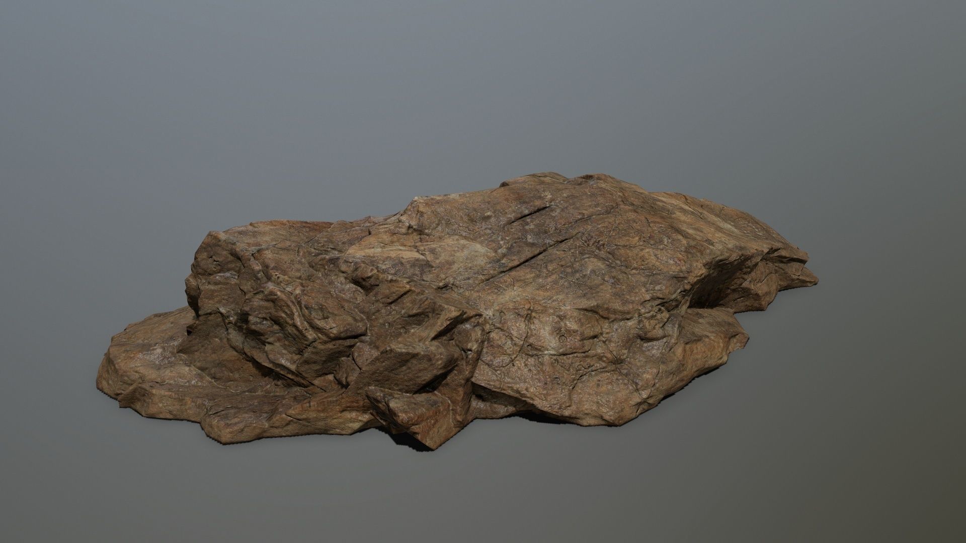 desert rock set 3 Low-poly 3D model_15