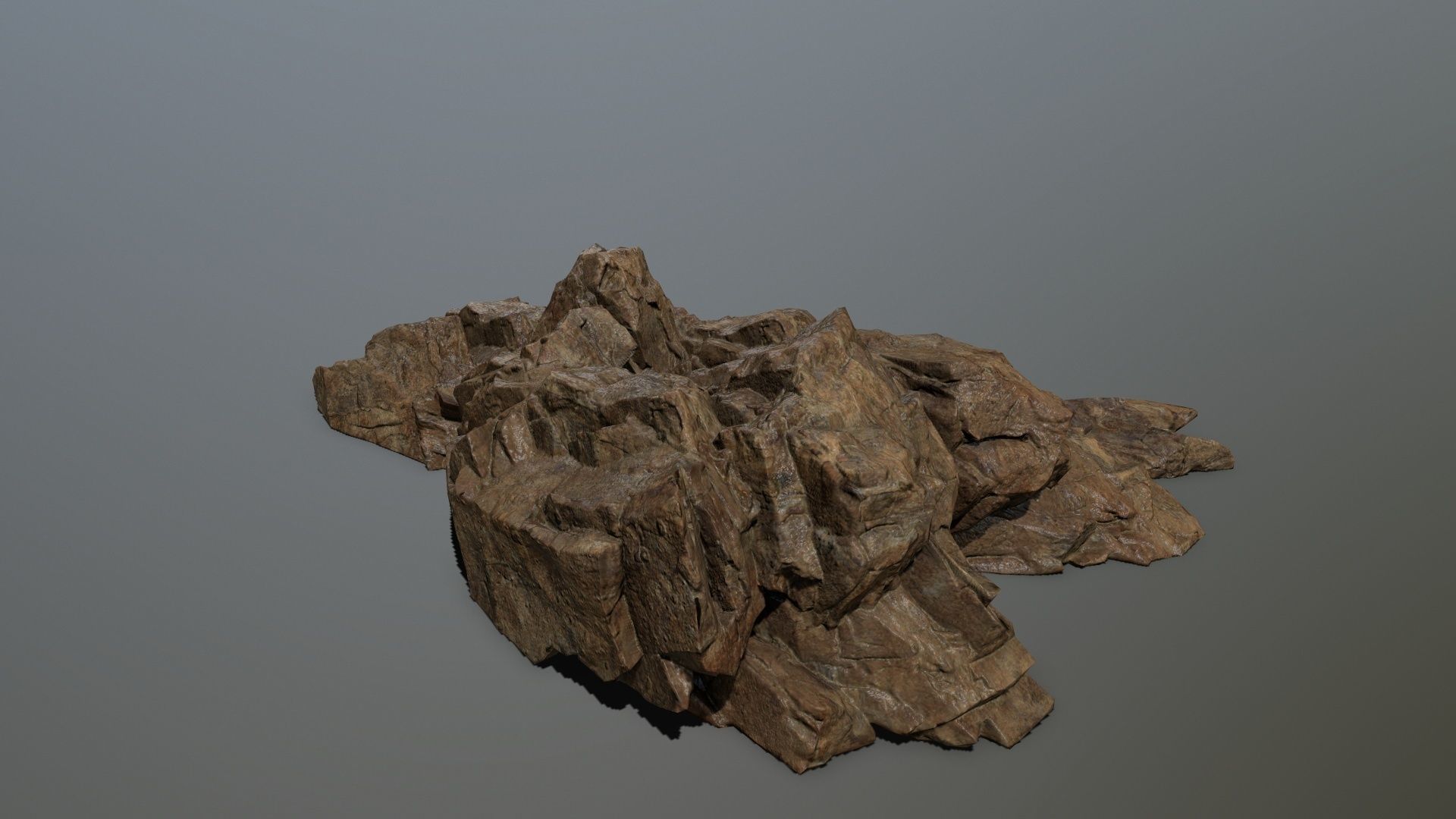 desert rock set 3 Low-poly 3D model_18