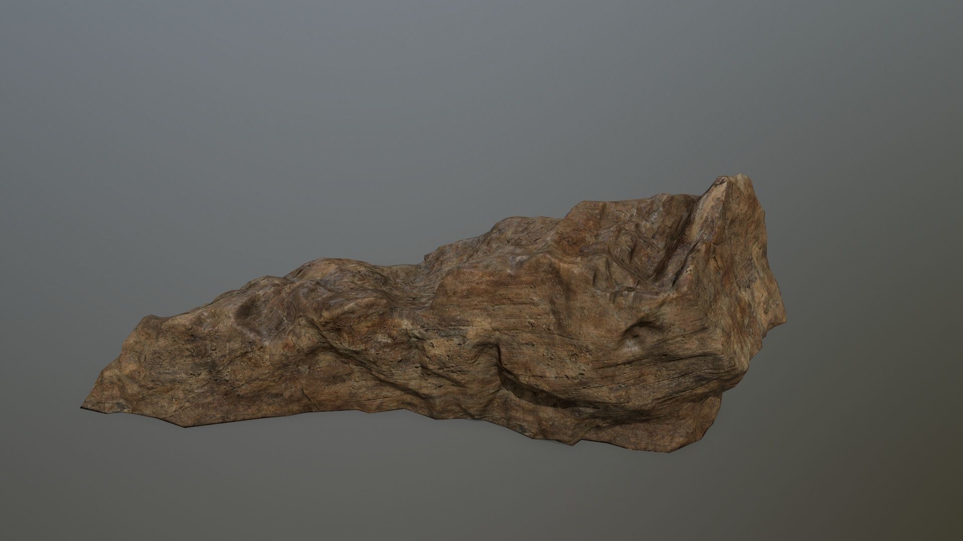 desert rock set 3 Low-poly 3D model_2