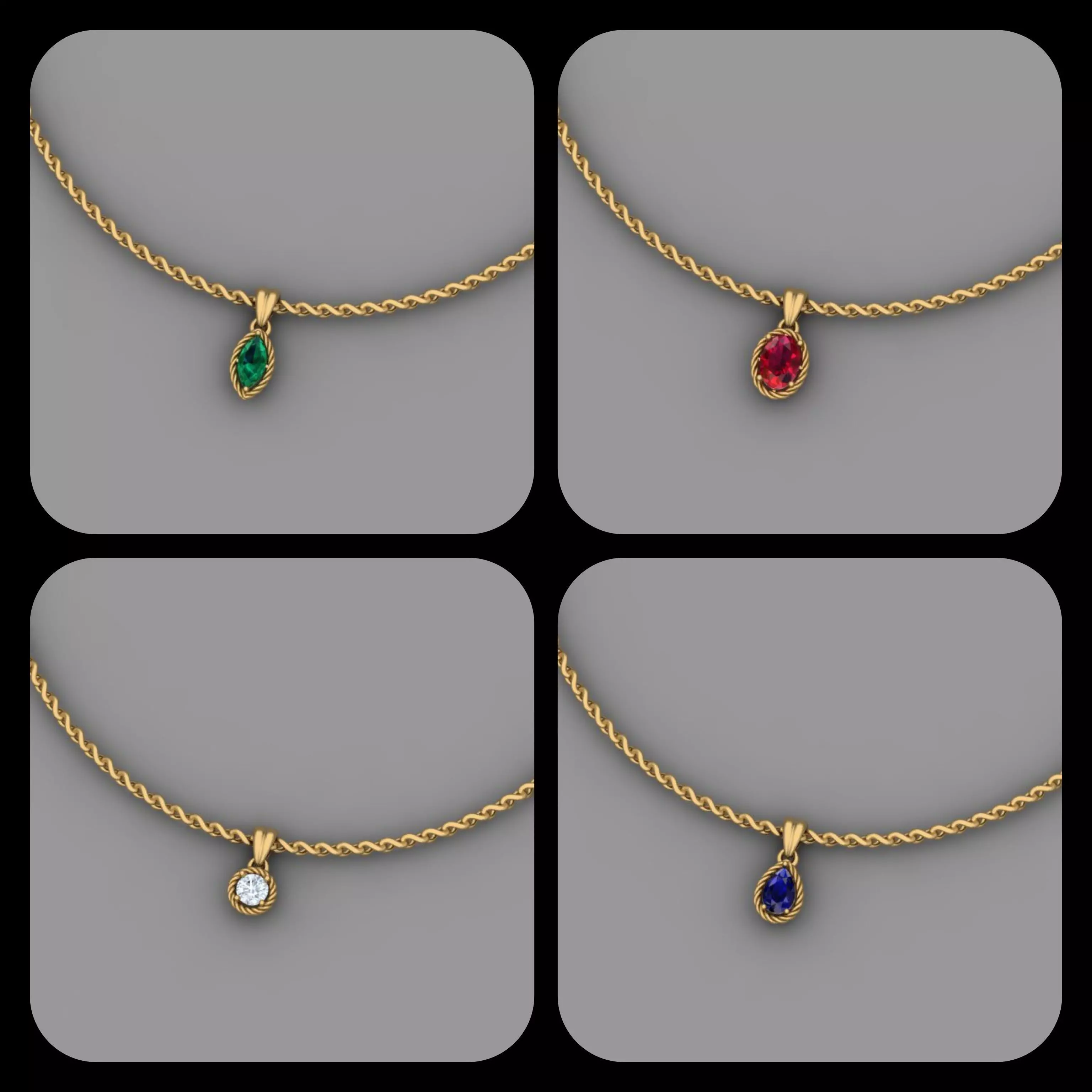 Light pendants 3D print model