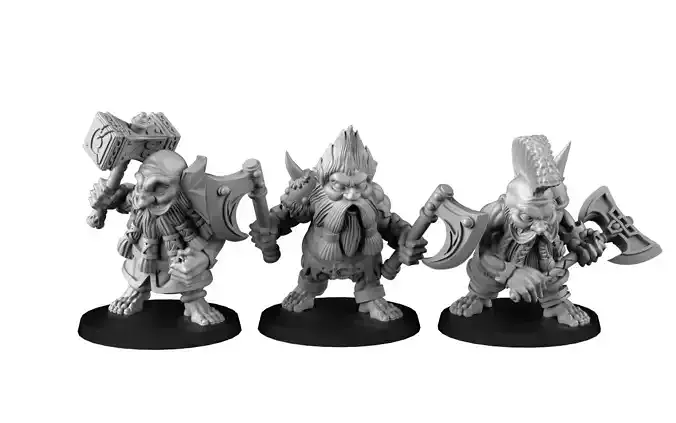 group of dwarf slayer 3D print model