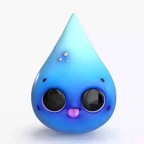 Cartoon Kawaii Water Drop