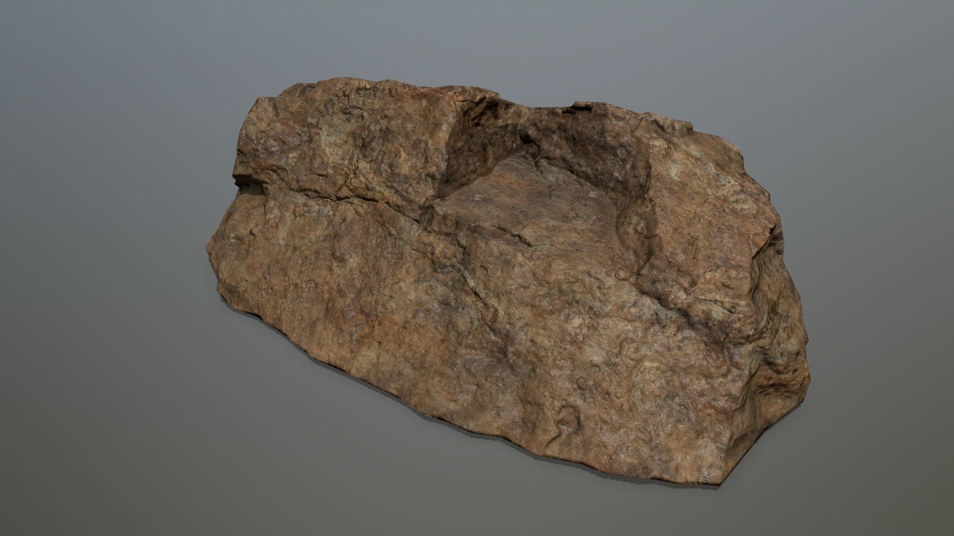 desert rock set 4 Low-poly 3D model_7