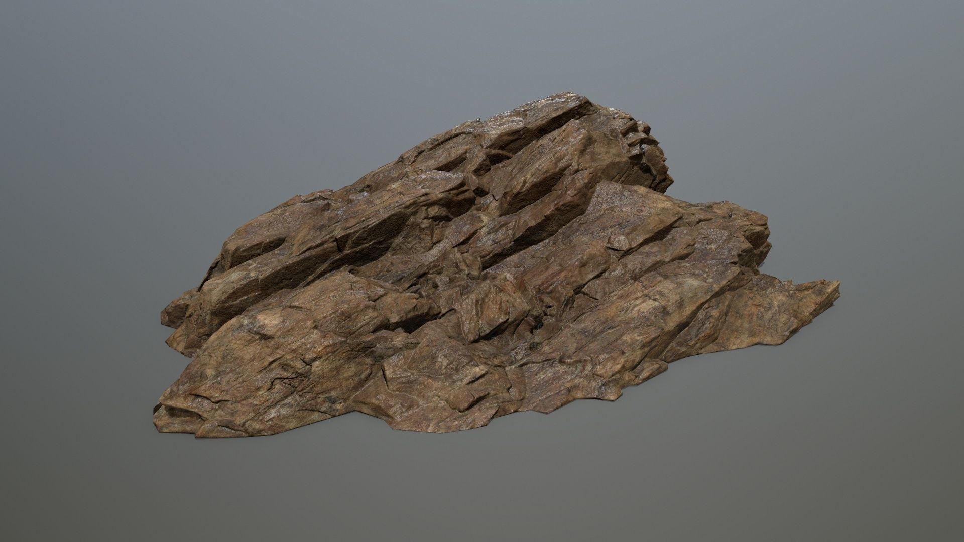 desert rock set 4 Low-poly 3D model_1